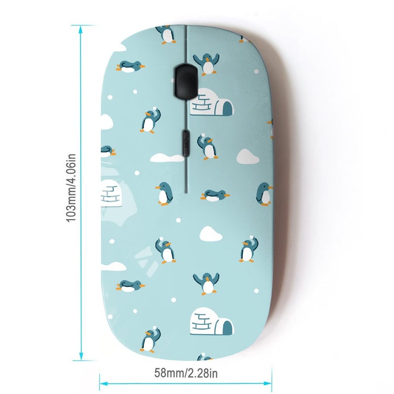 KOOLmouse [ Optical 2.4G Wireless Computer Mouse [ Penguin Snowball Fight ] - Image 2